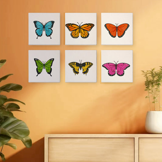 Butterflies - 6 mini paint by number sets
