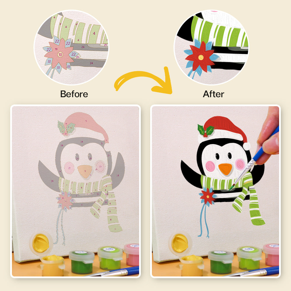 Christmas - 9 mini paint by number sets