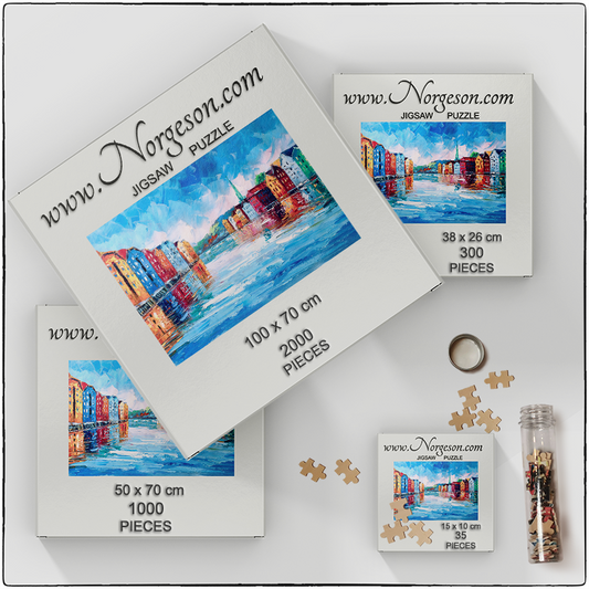 4 Reflections of Nidelva - Jigsaw puzzle