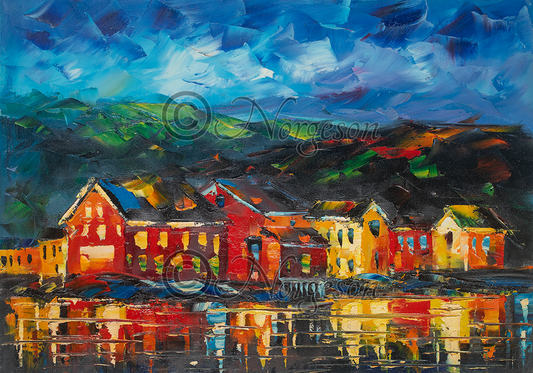 Reflections of Sjøgata (Mosjøen)