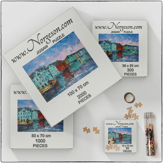 Aalesund in the blue hour