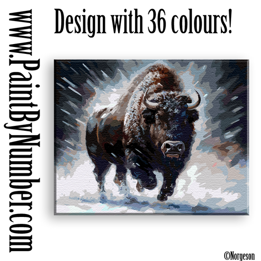 Bison at full speed