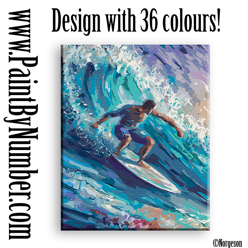Blue surfer