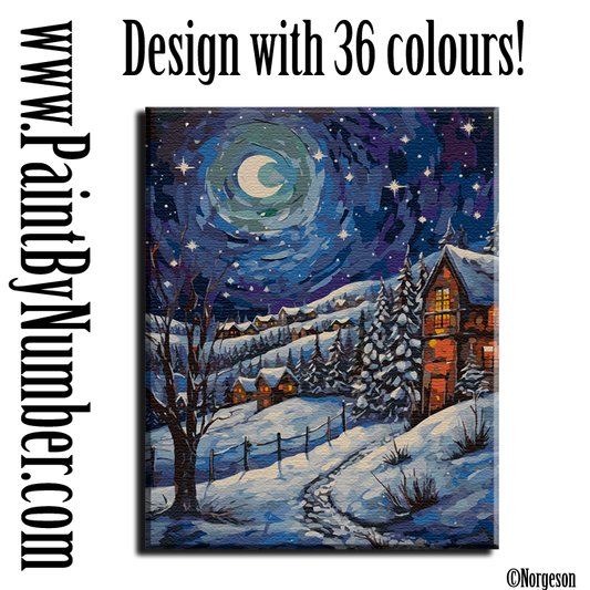 Northern Lights Fantasy Scenery Paint by Numbers Adults Beautiful