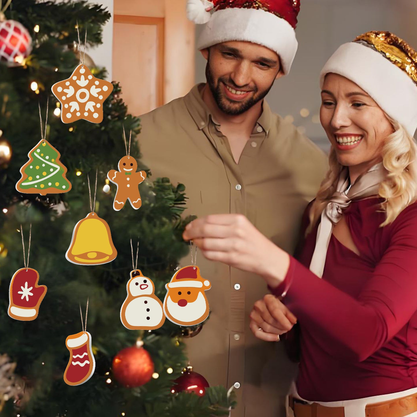 07 Christmas decoration 8pcs