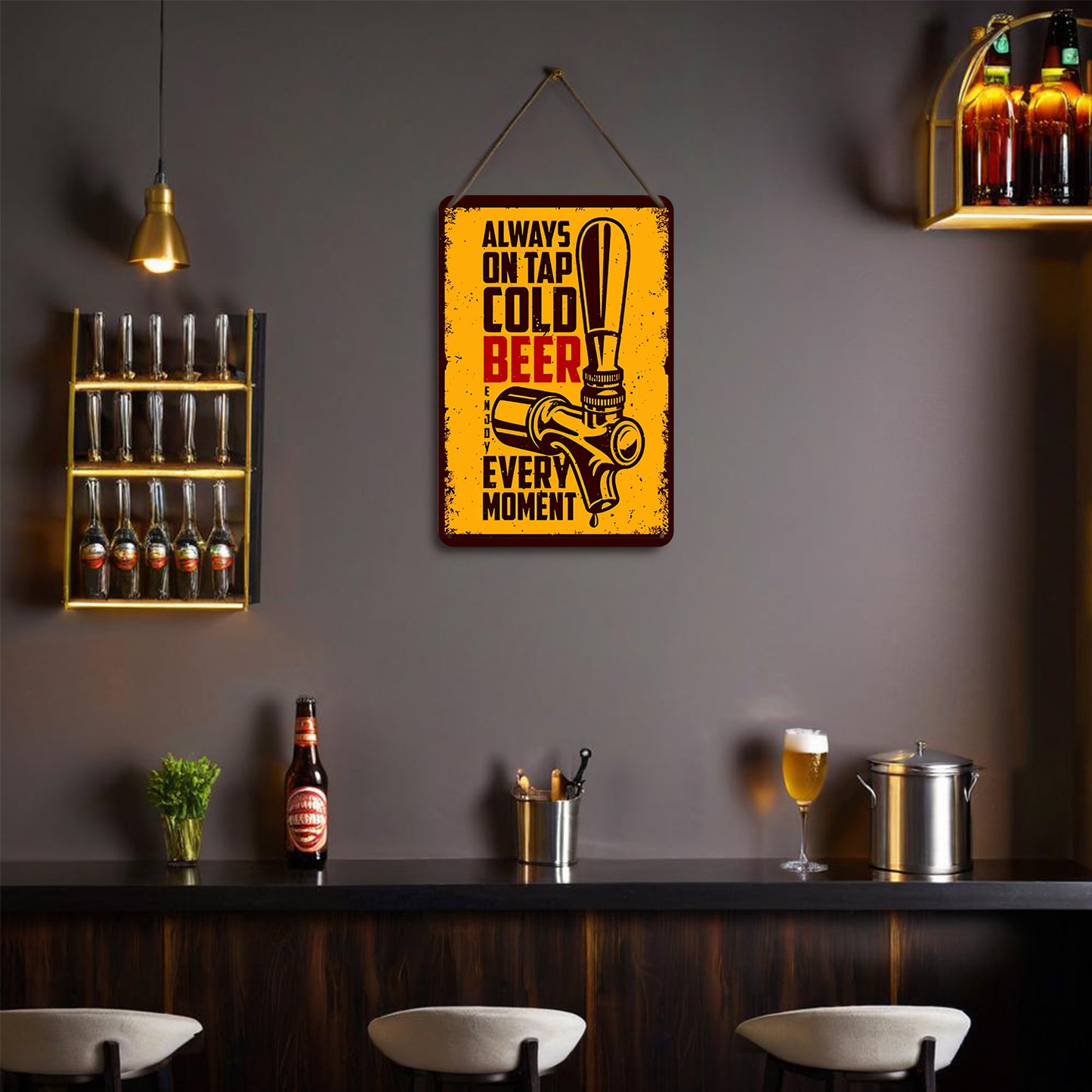 Vintage Metal Bar Art 4