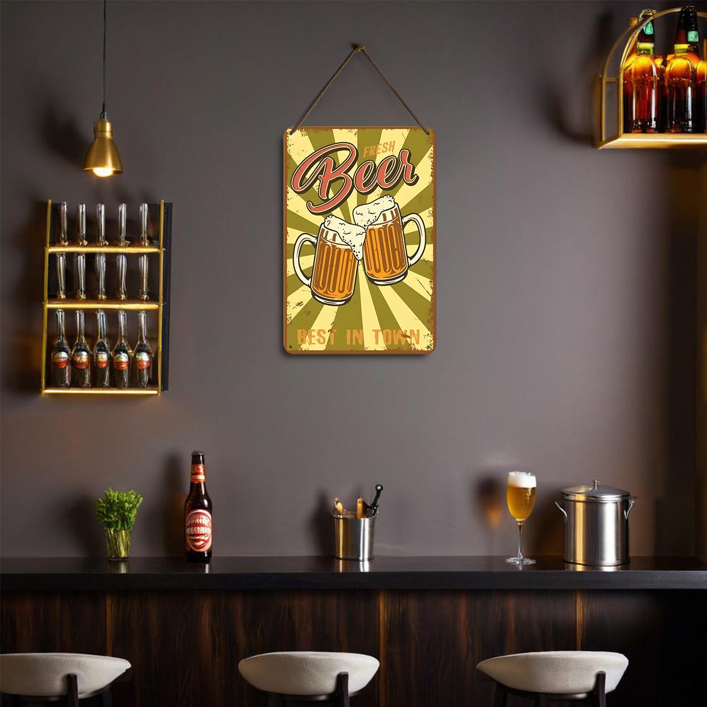 Vintage Metal Bar Art 10