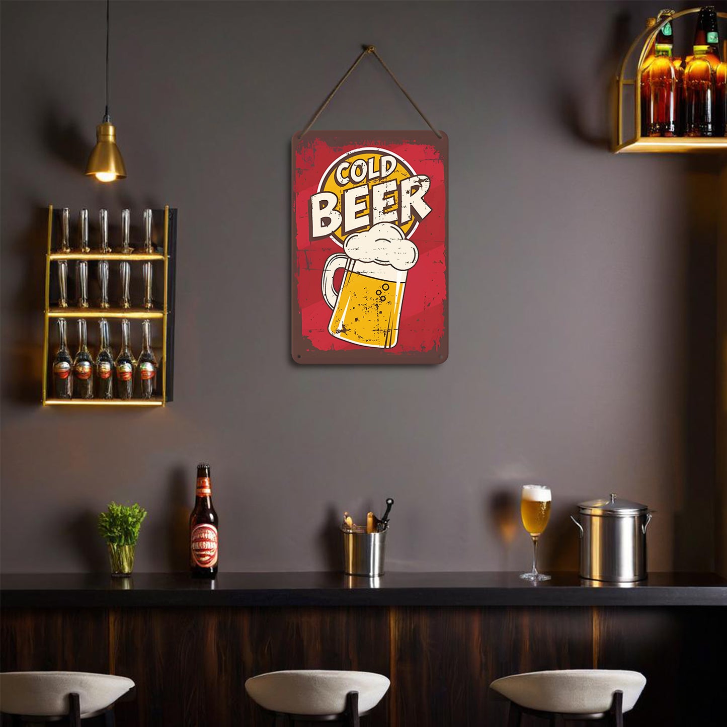 Vintage Metal Bar Art 6