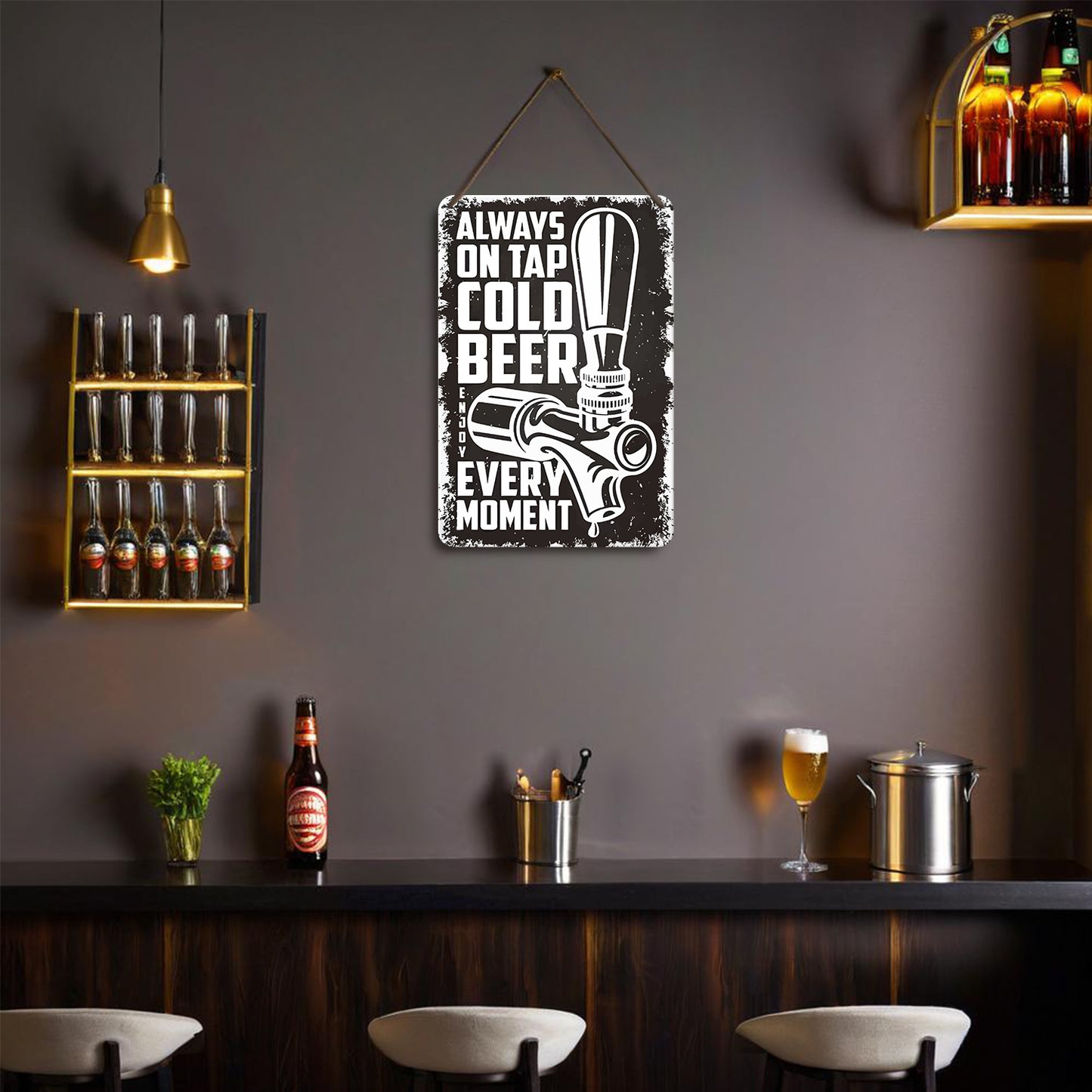Vintage Metal Bar Art 7