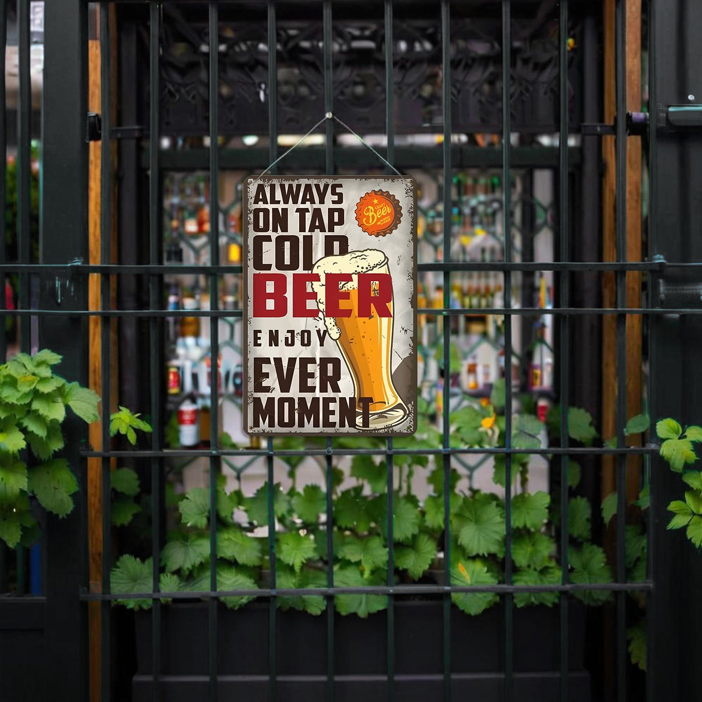 Vintage Metal Bar Art 8