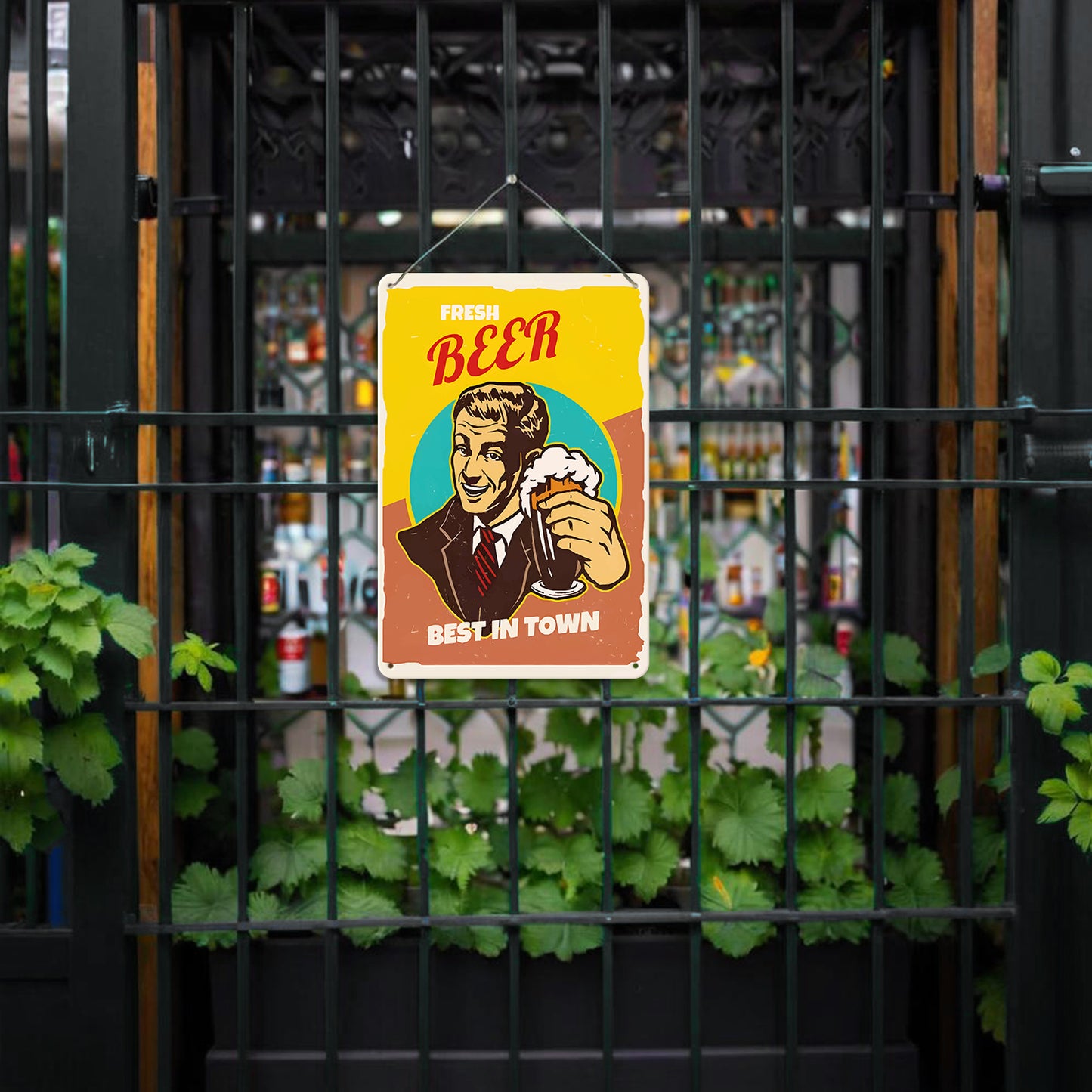 Vintage Metal Bar Art 5