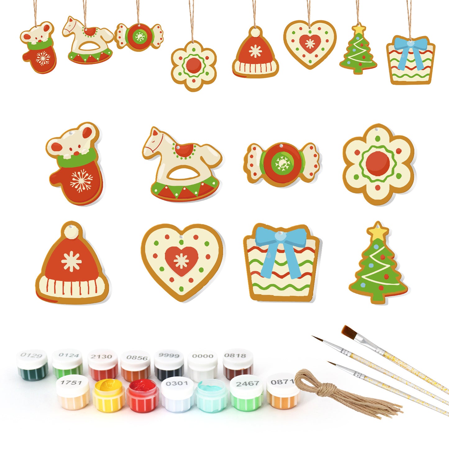 19 Christmas decoration 8pcs
