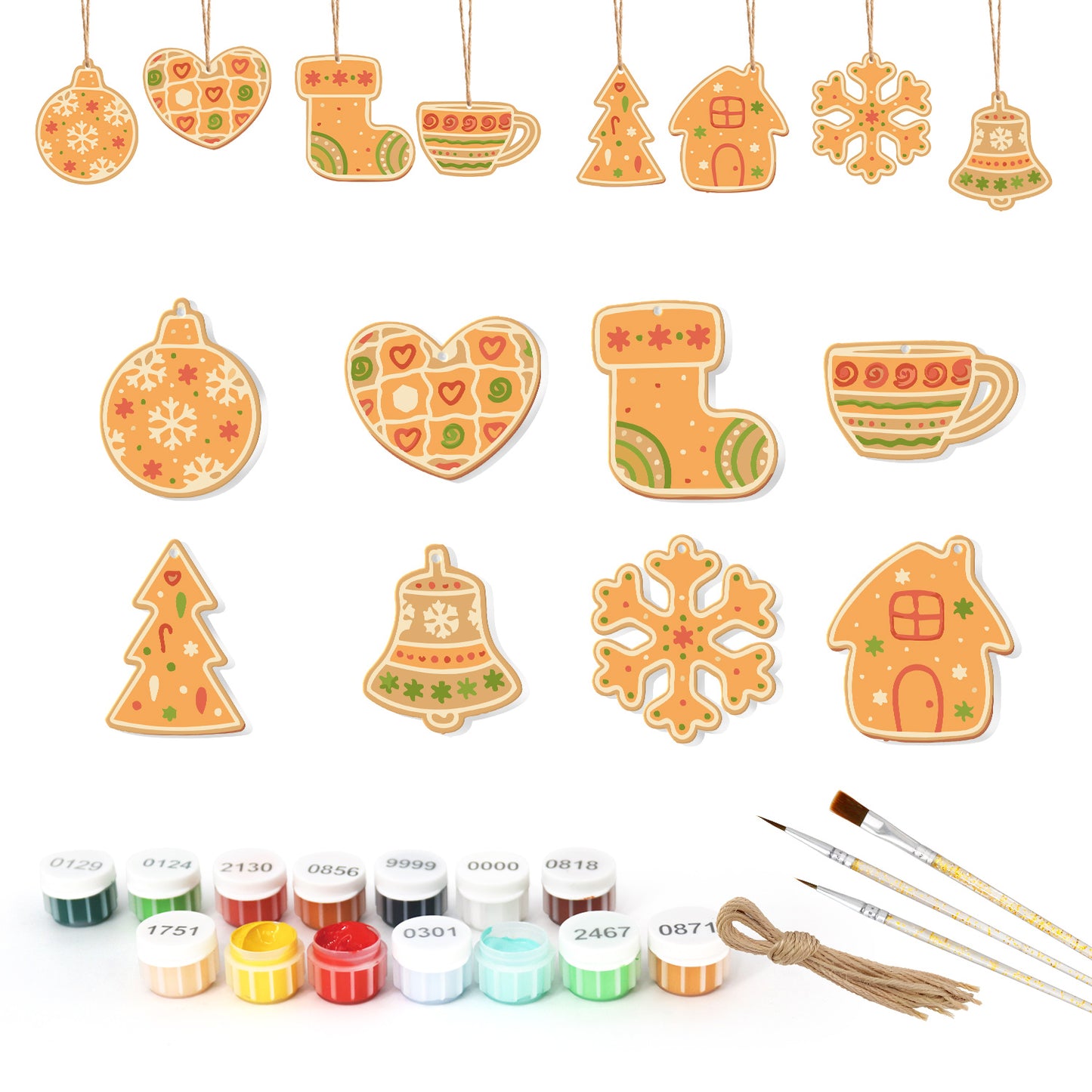 17 Christmas decoration 8pcs