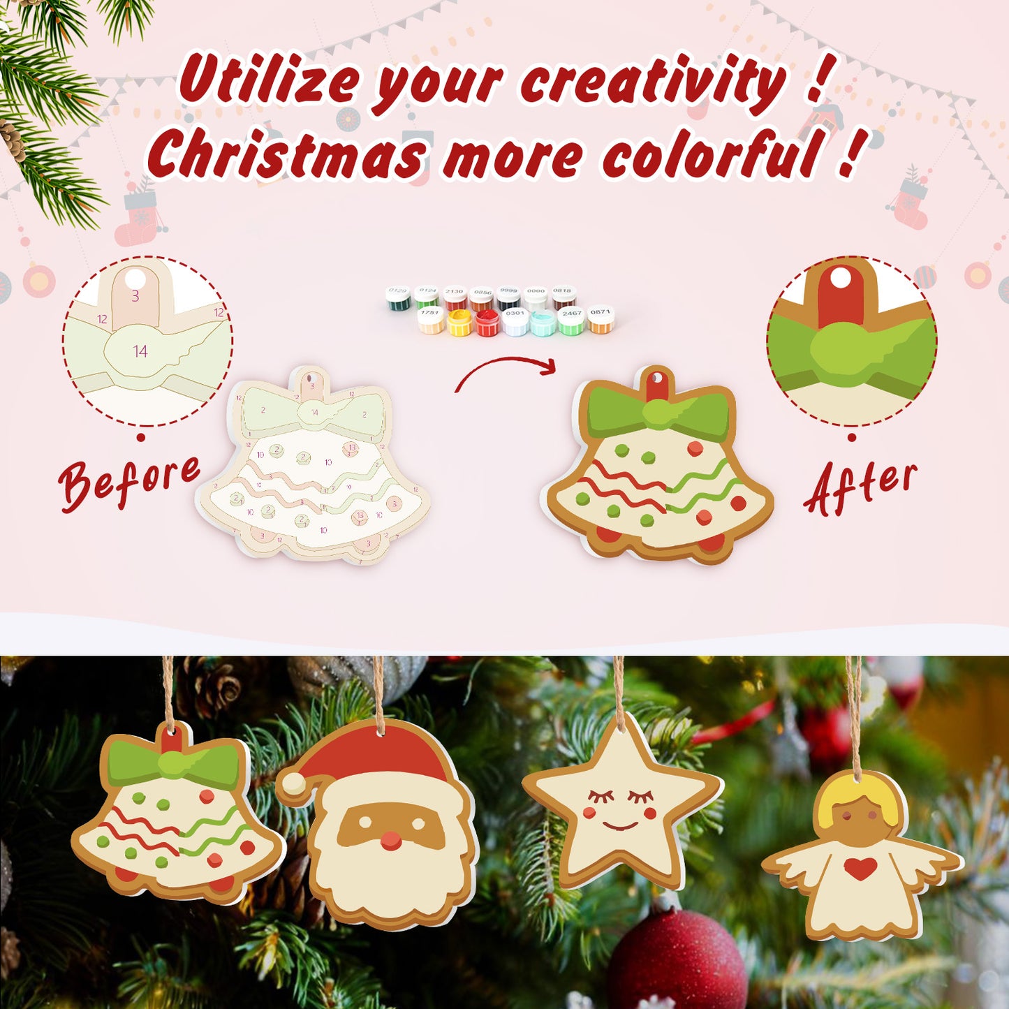 15 Christmas decoration 8pcs
