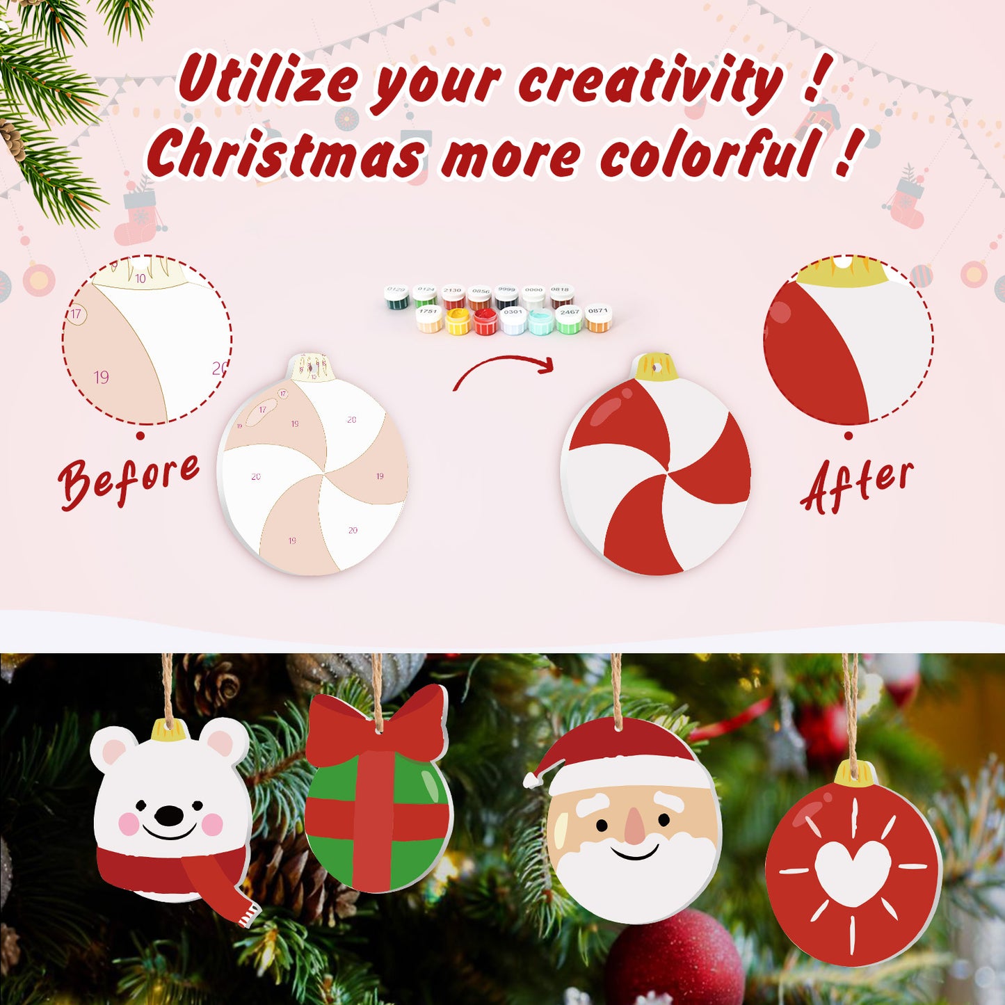 18 Christmas decoration 8pcs