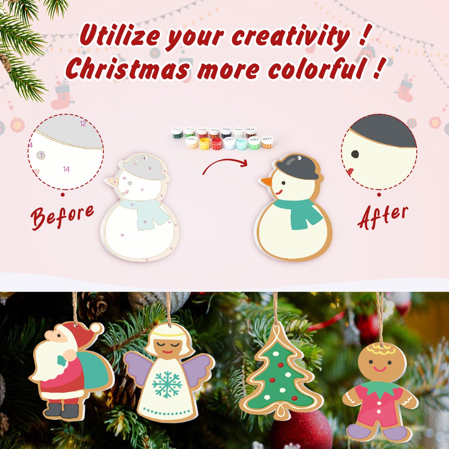 13 Christmas decoration 8pcs