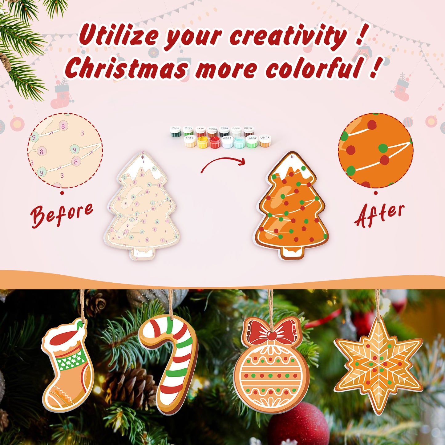 04 Christmas decoration 8pcs