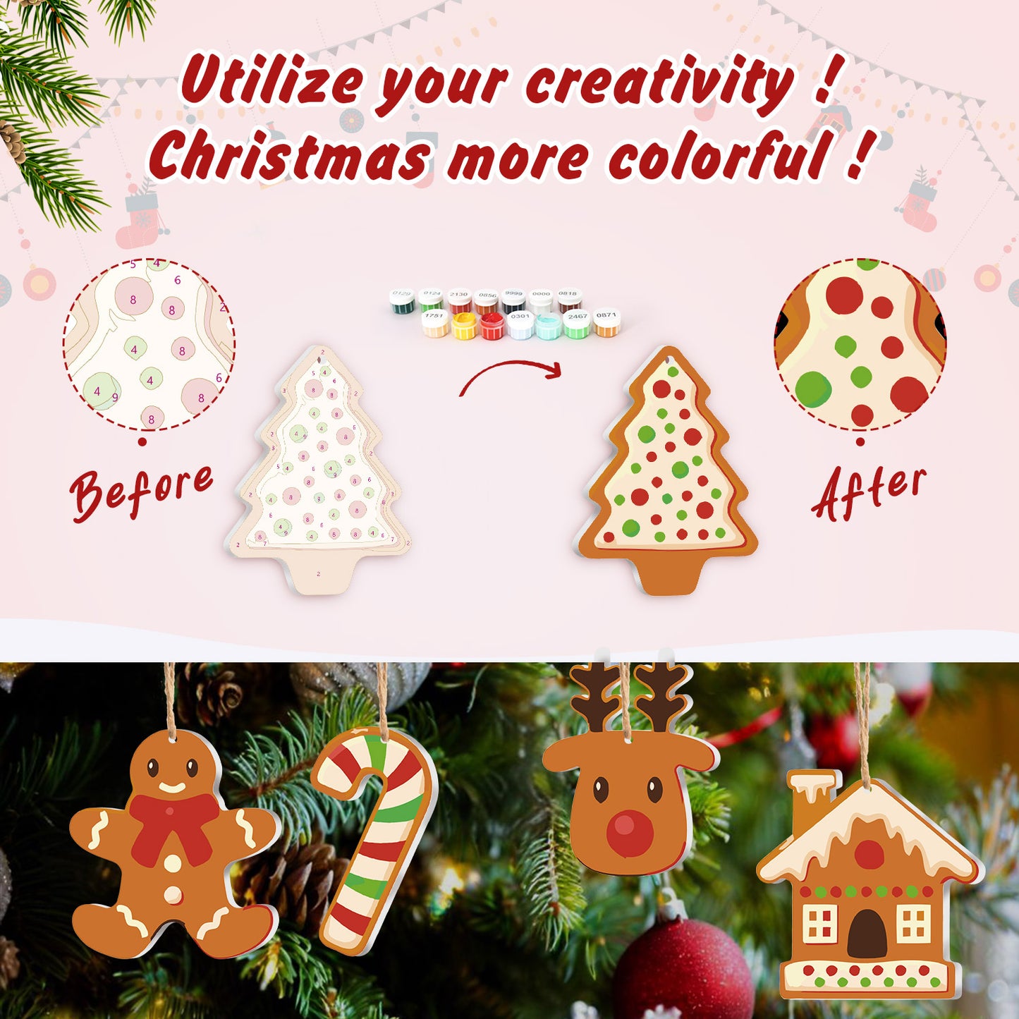 01 Christmas decoration 8pcs