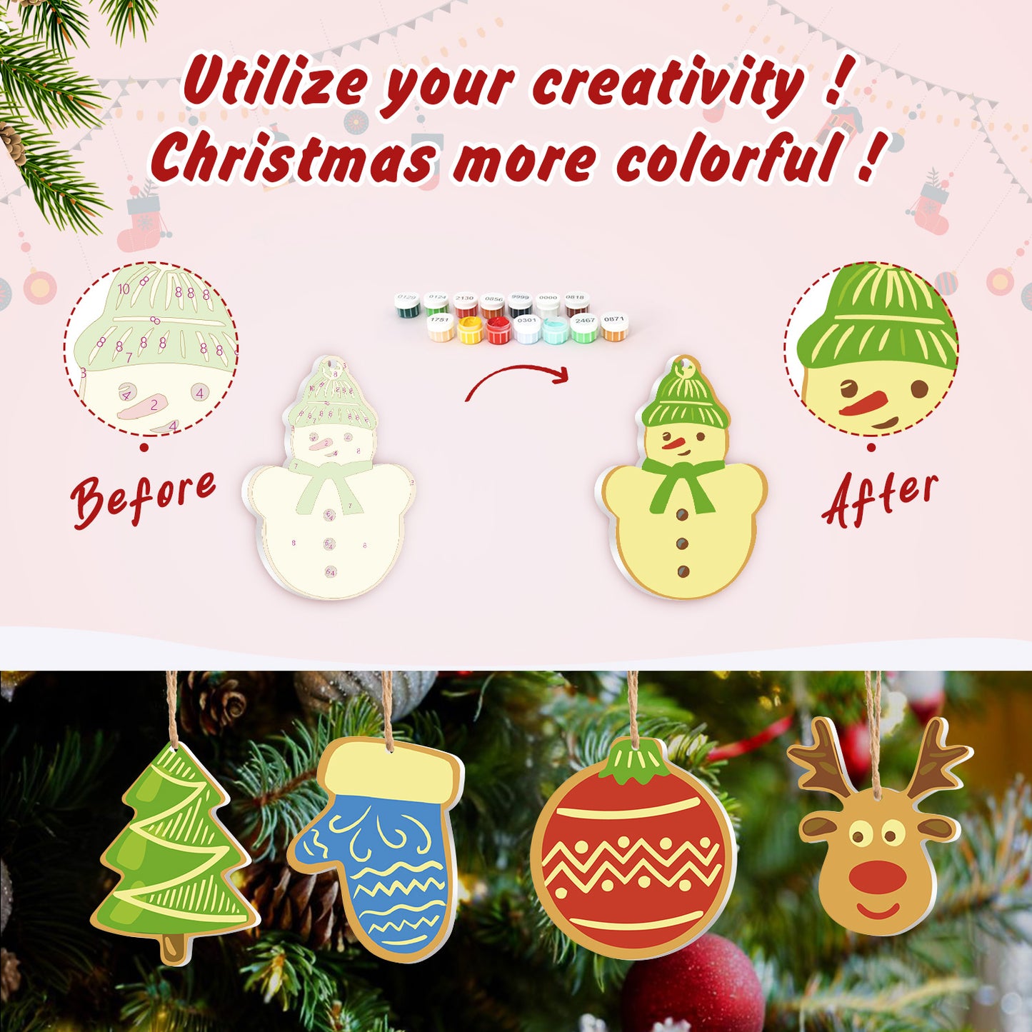 08 Christmas decoration 8pcs