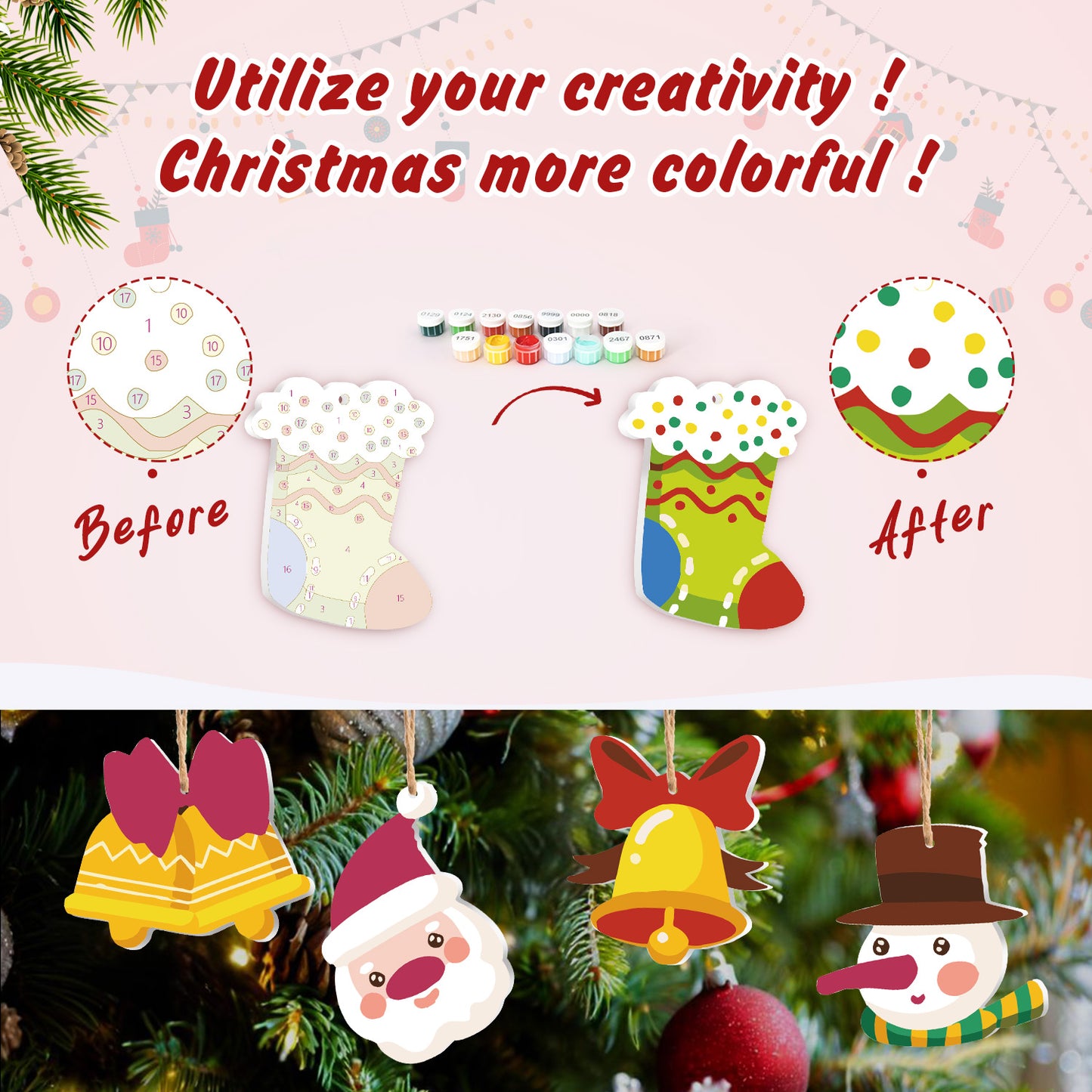 10 Christmas decoration 8pcs