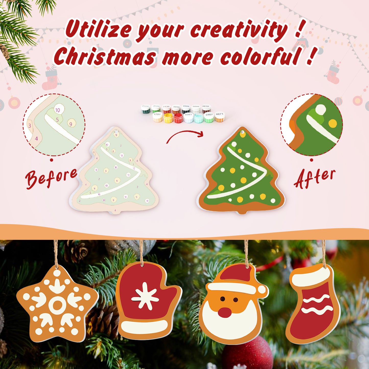 07 Christmas decoration 8pcs