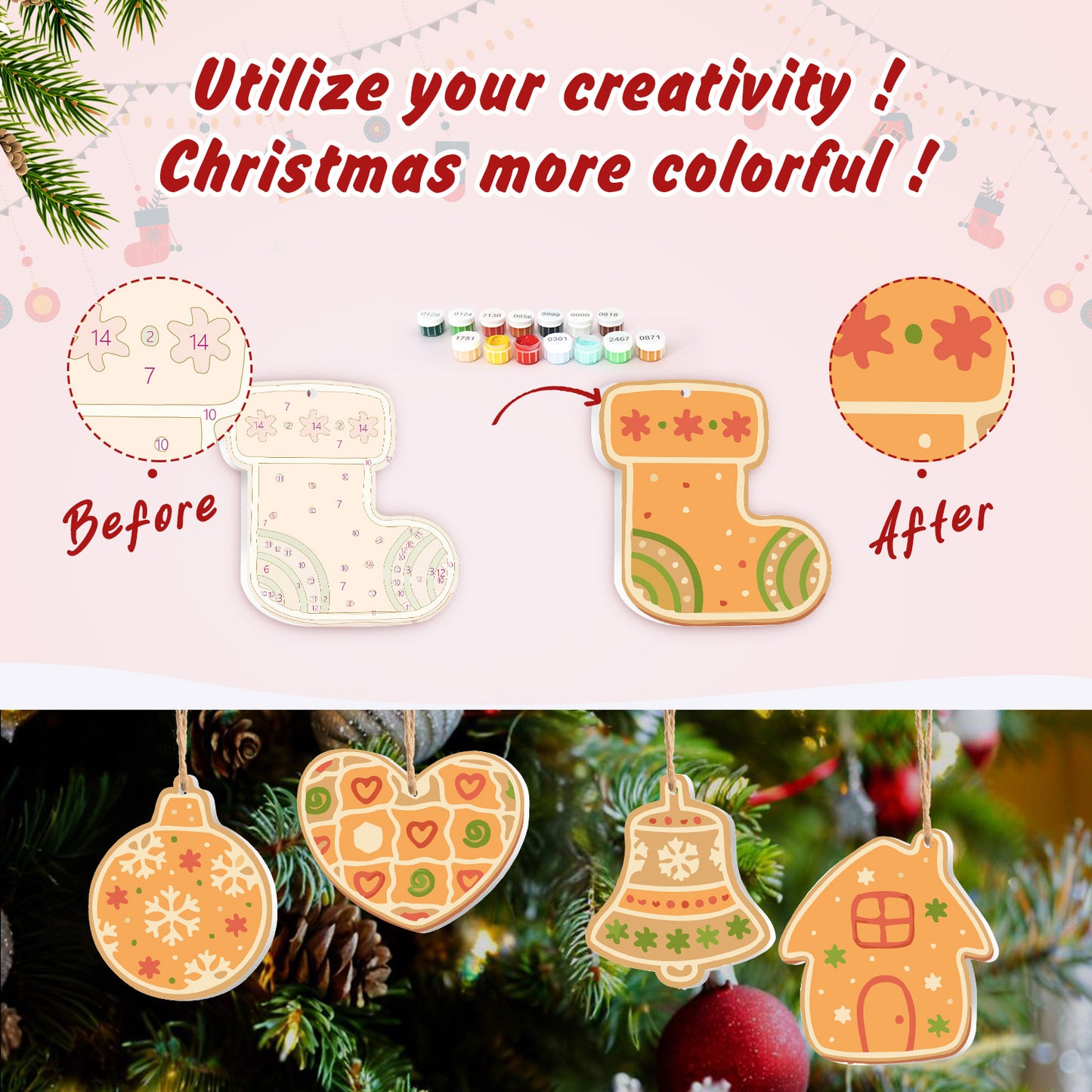 17 Christmas decoration 8pcs
