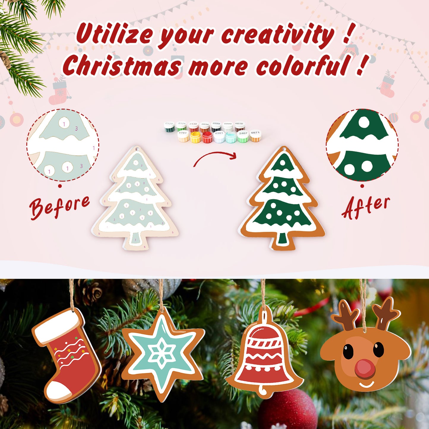 09 Christmas decoration 8pcs