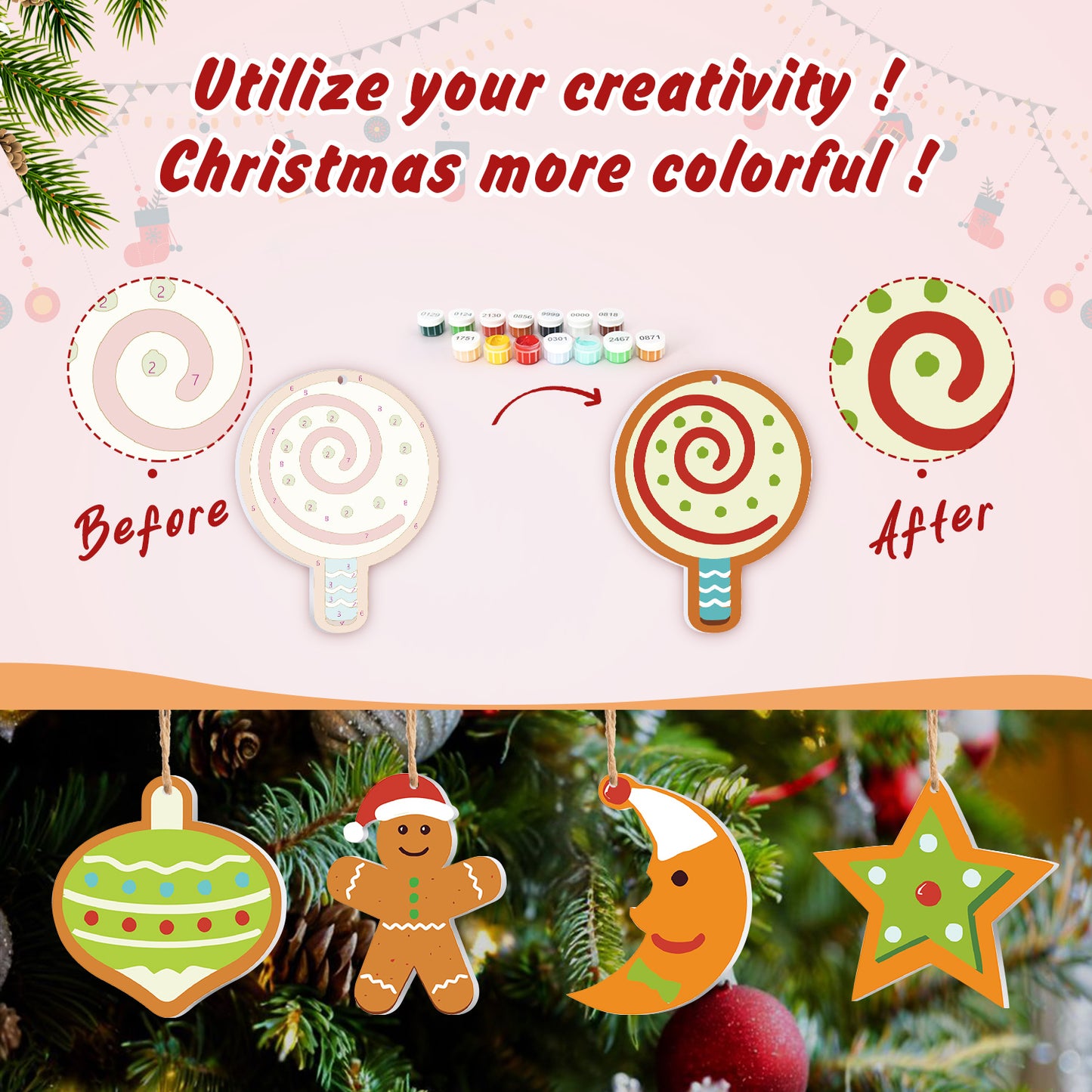 05 Christmas decoration 8pcs