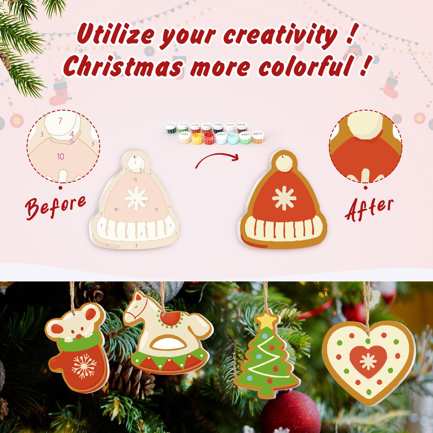 19 Christmas decoration 8pcs