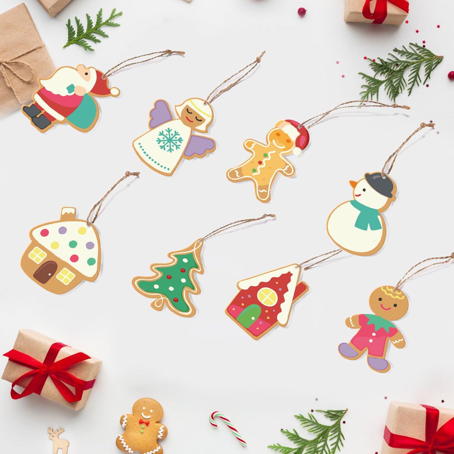 13 Christmas decoration 8pcs