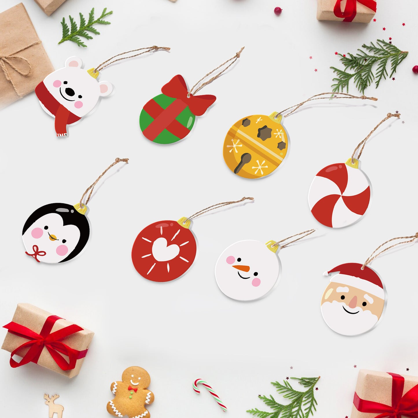 18 Christmas decoration 8pcs