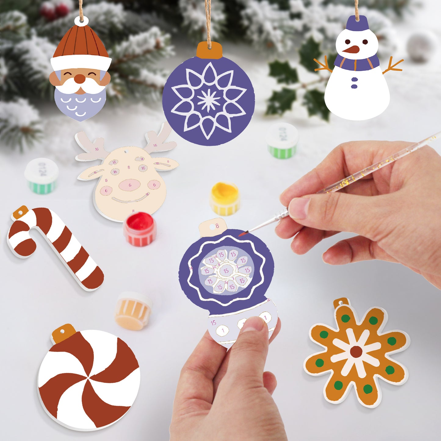 14 Christmas decoration 8pcs