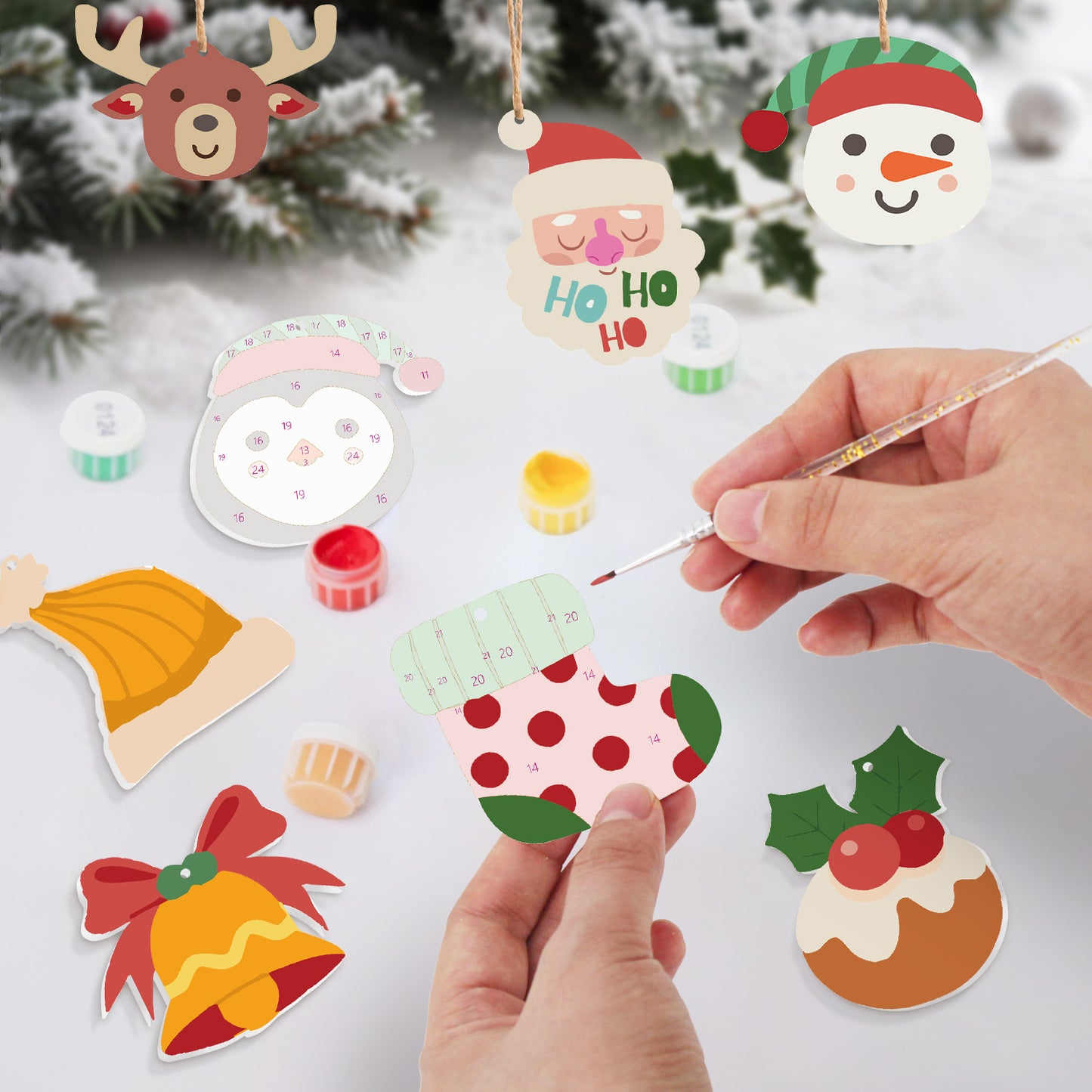 12 Christmas decoration 8pcs