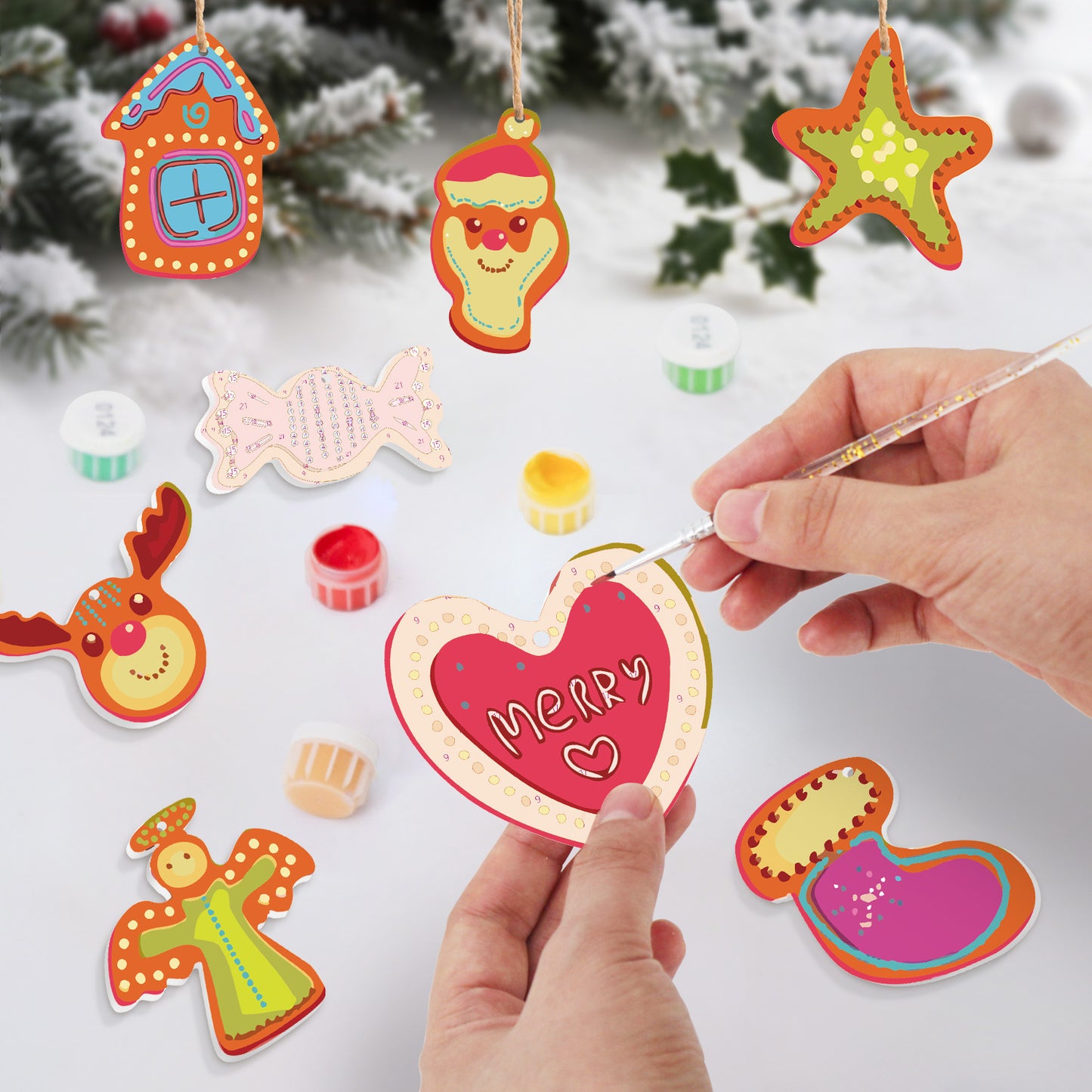 16 Christmas decoration 8pcs