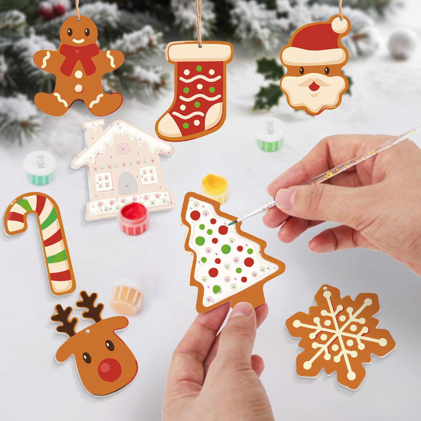 01 Christmas decoration 8pcs