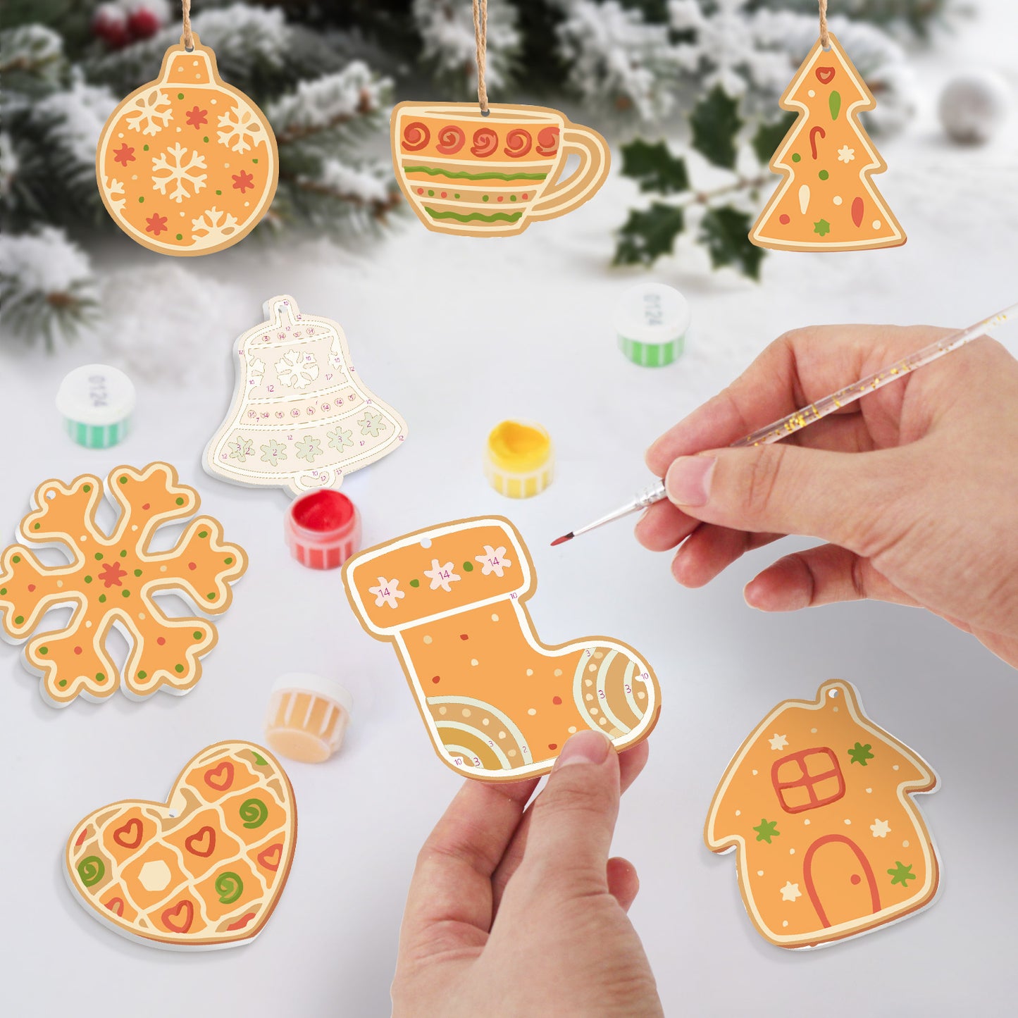 17 Christmas decoration 8pcs