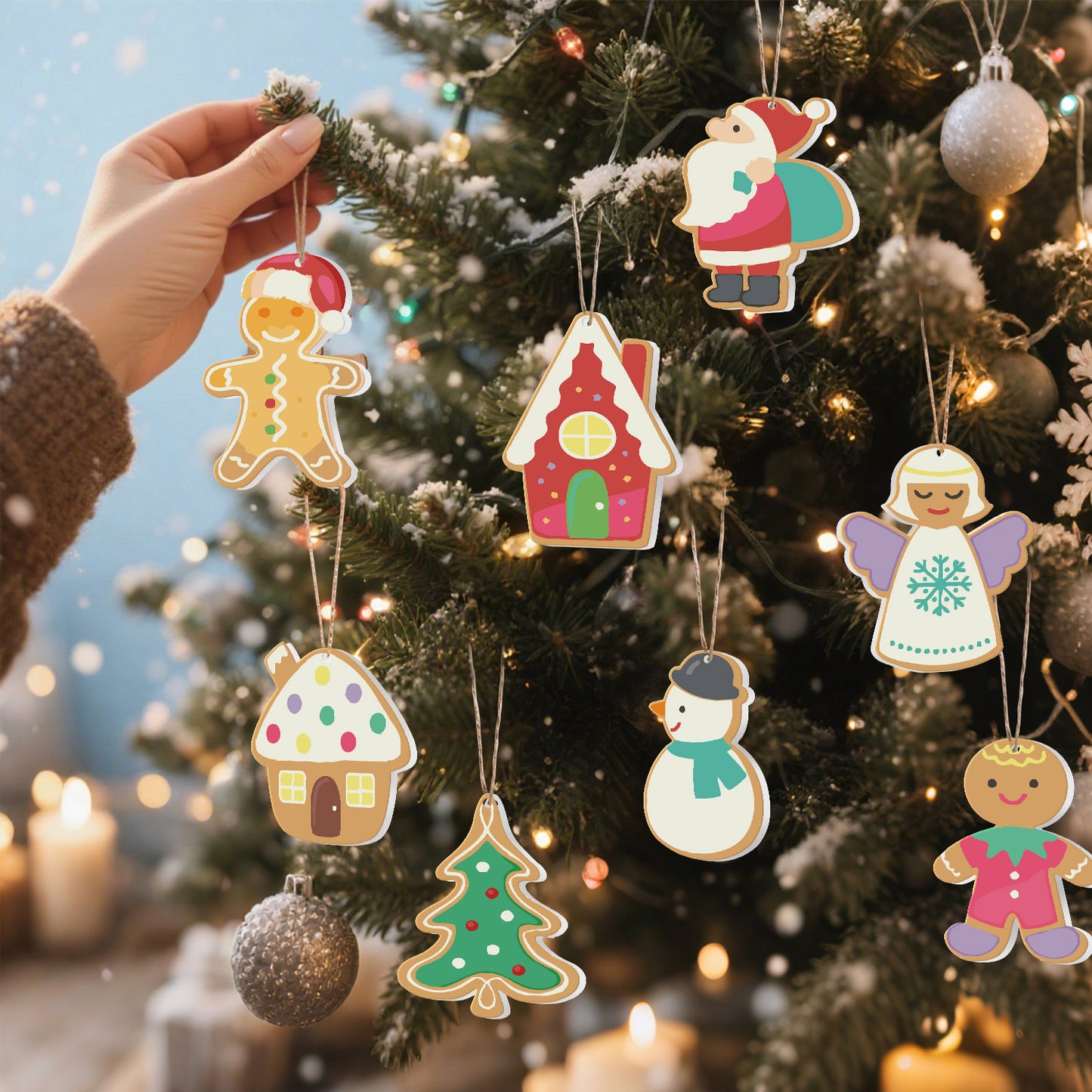 13 Christmas decoration 8pcs