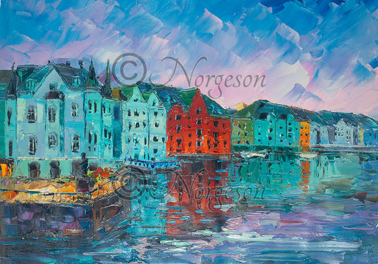 Aalesund in the blue hour