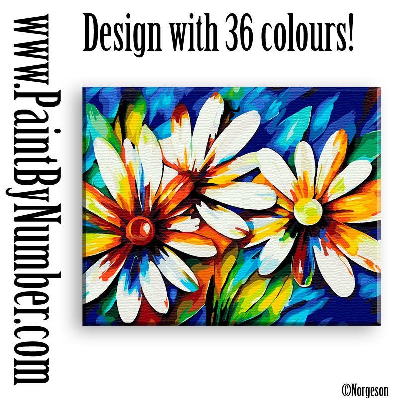Daisy chain Traditional paint by numbers