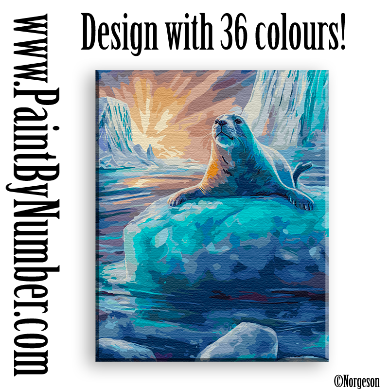 Queen of the sea (Seal) Traditional paint by numbers