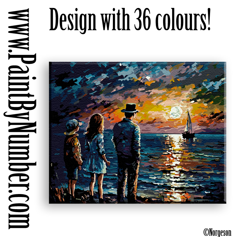 Seaside Serenity Traditional paint by numbers