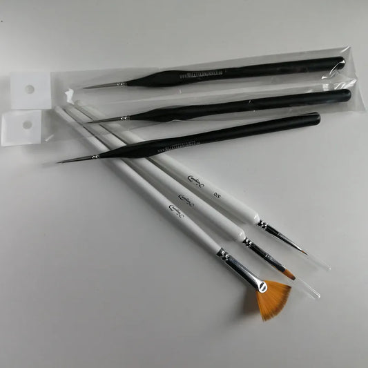 Our new 3pcs brush set + 3 detail brushes